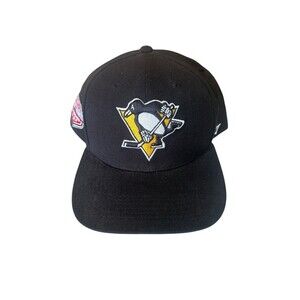 Men's '47  Black Pittsburgh Penguins Eastern Conf Sure Shot Captain Snapback Hat